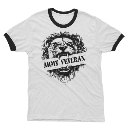 Army Veteran x British Lion Adult Ringer T-Shirt