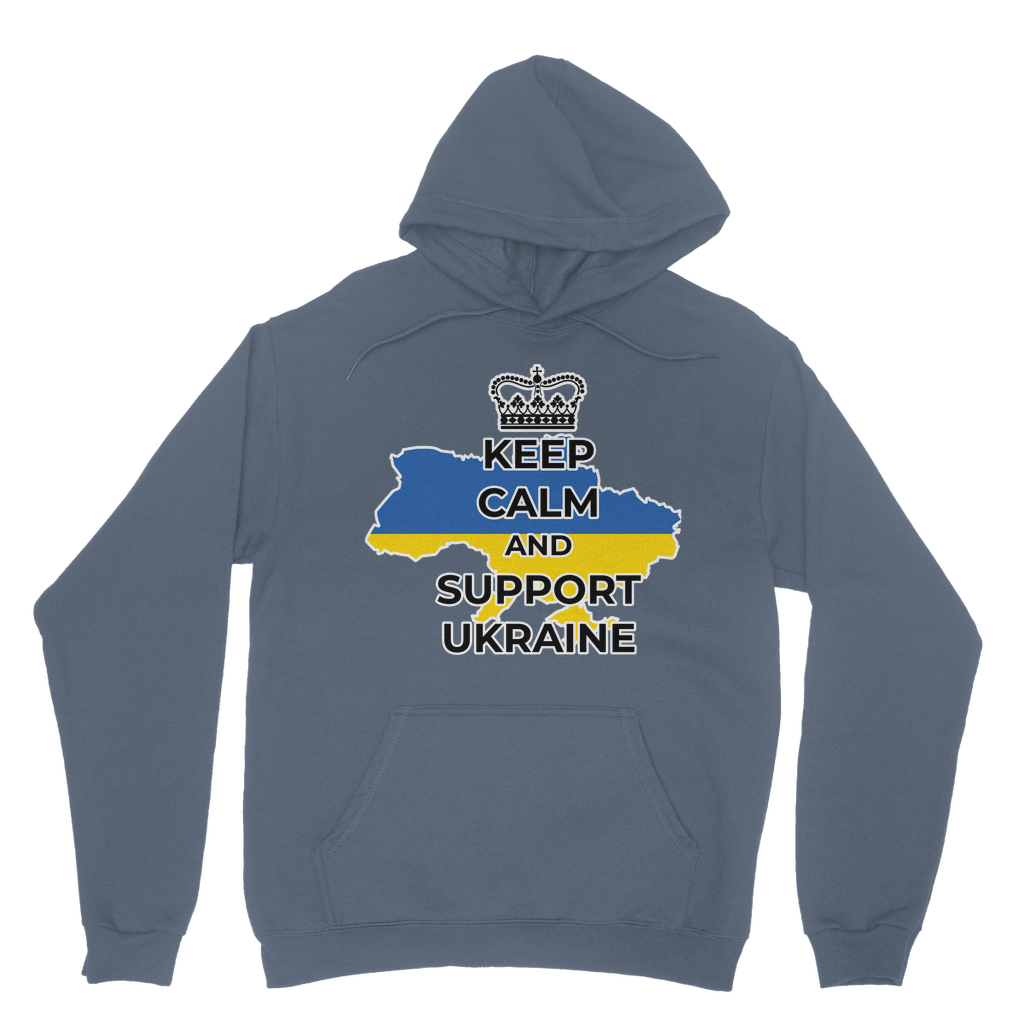 Keep Calm and Support Ukraine Classic Adult Hoodie