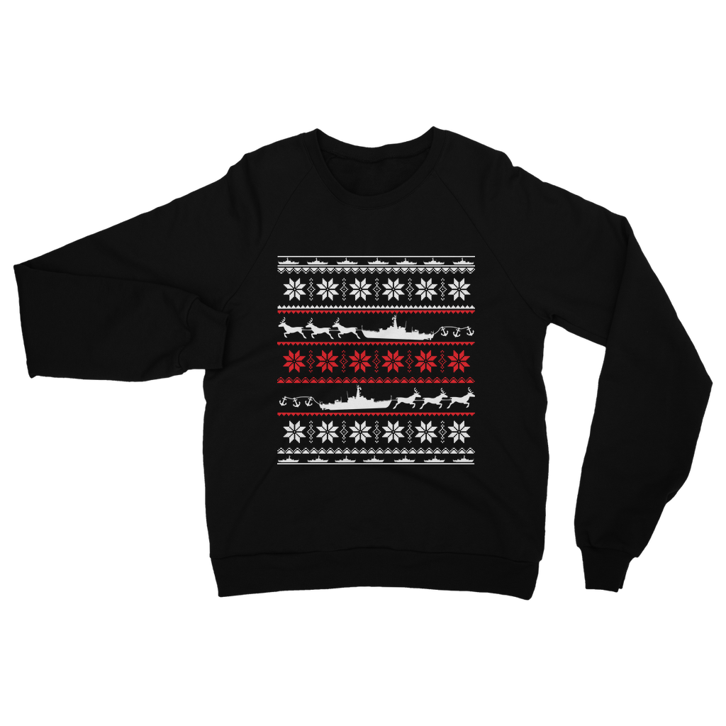 Navy Ship Christmas Classic Adult Sweatshirt