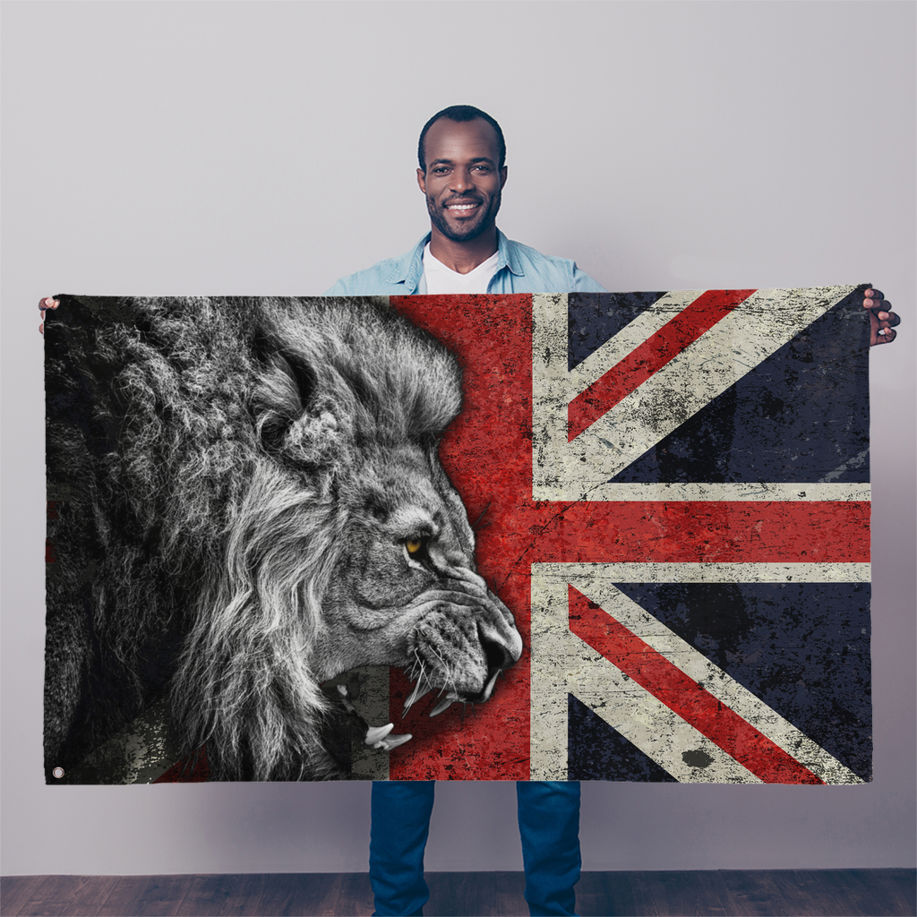 British Lion All Over Printed Sublimation Flag