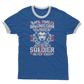 Being A Soldier Never Ends Adult Ringer T-Shirt