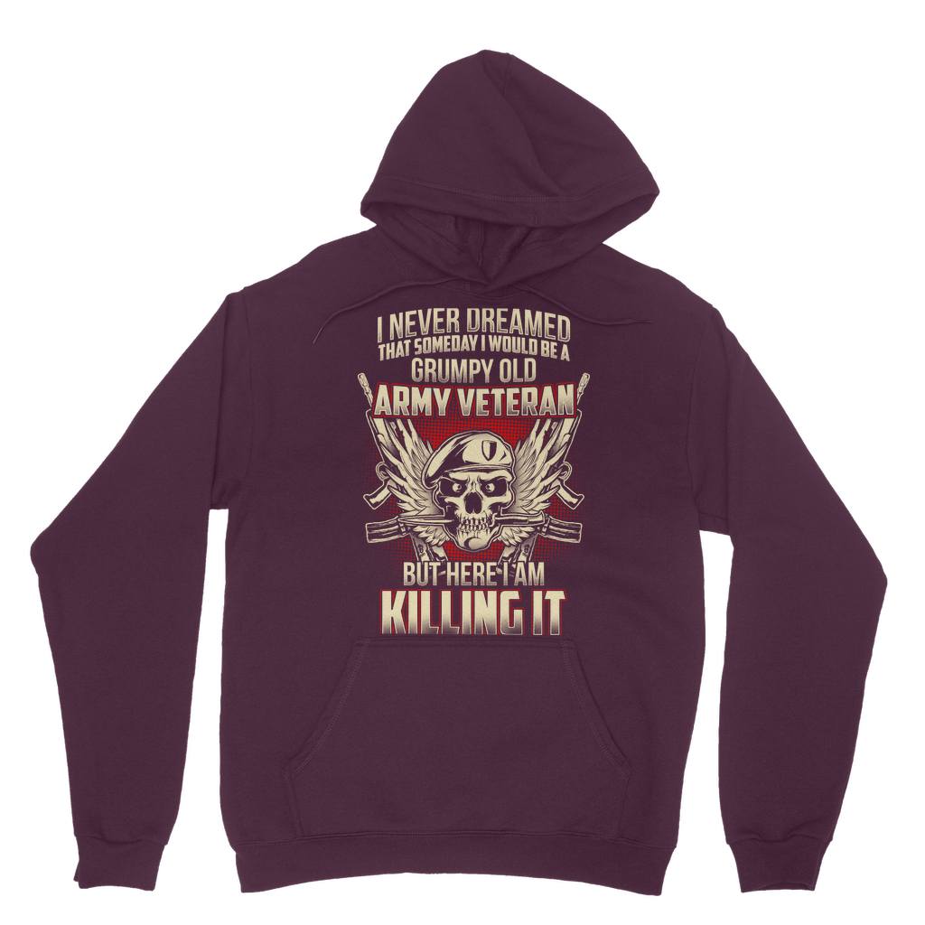 Grumpy Old Army Veteran Classic Adult Hoodie