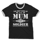 The Best Kind Of Mum Raises A Soldier Adult Ringer T-Shirt