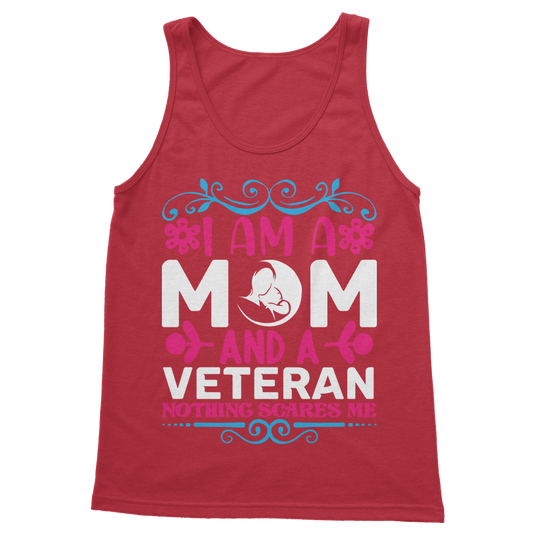 Mom and a Veteran - Nothing Scares Me Classic Women's Tank Top