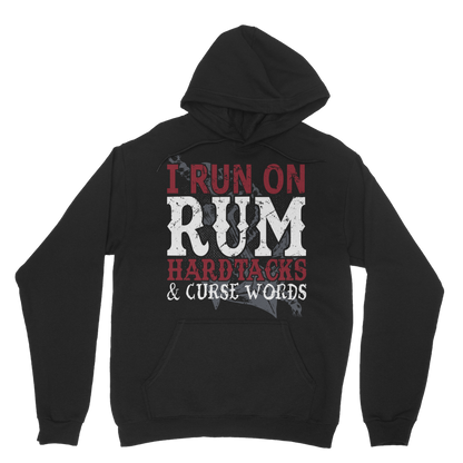 I Run On Rum, Hardtacks & Cursewords Classic Adult Hoodie