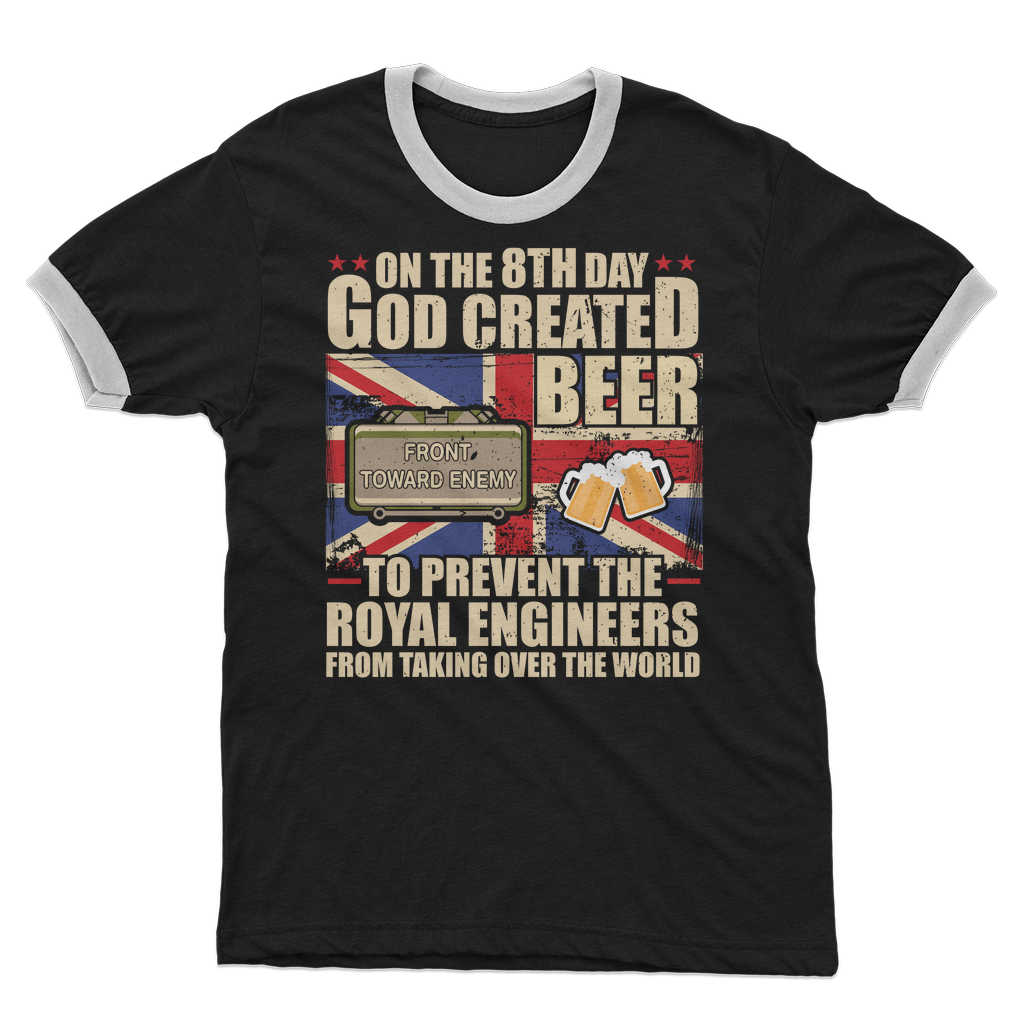 Royal Engineers Love Beer Adult Ringer T-Shirt