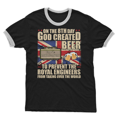 Royal Engineers Love Beer Adult Ringer T-Shirt