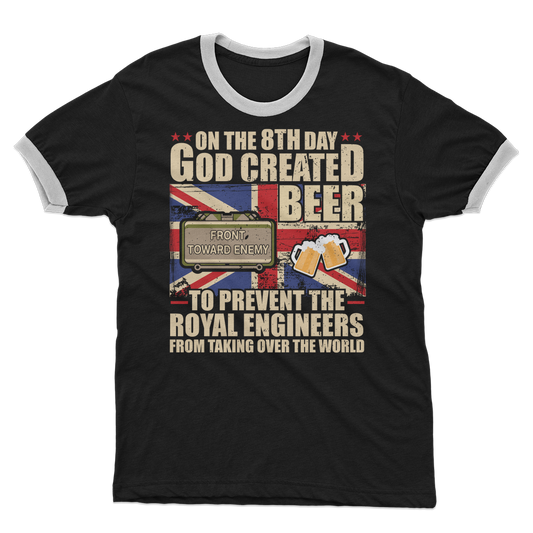 Royal Engineers Love Beer Adult Ringer T-Shirt