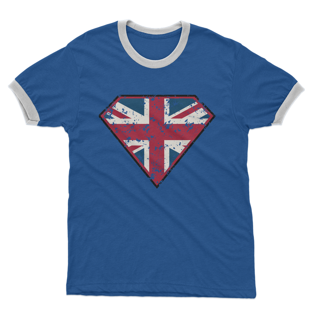 Super British Adult Ringer T-Shirt
