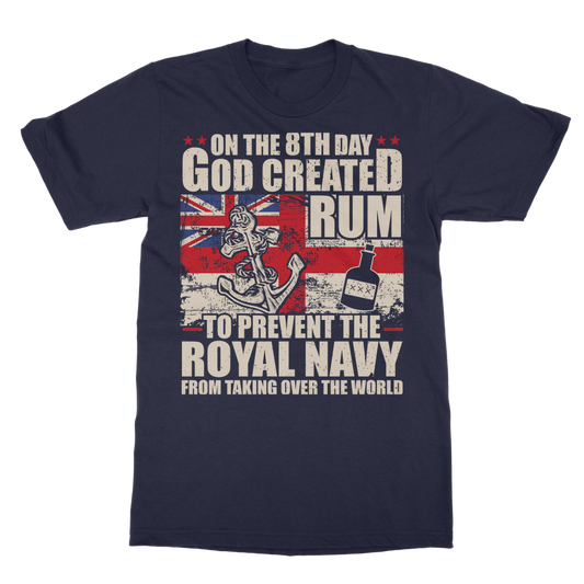 Royal Navy Loves Rum Classic Adult T-Shirt