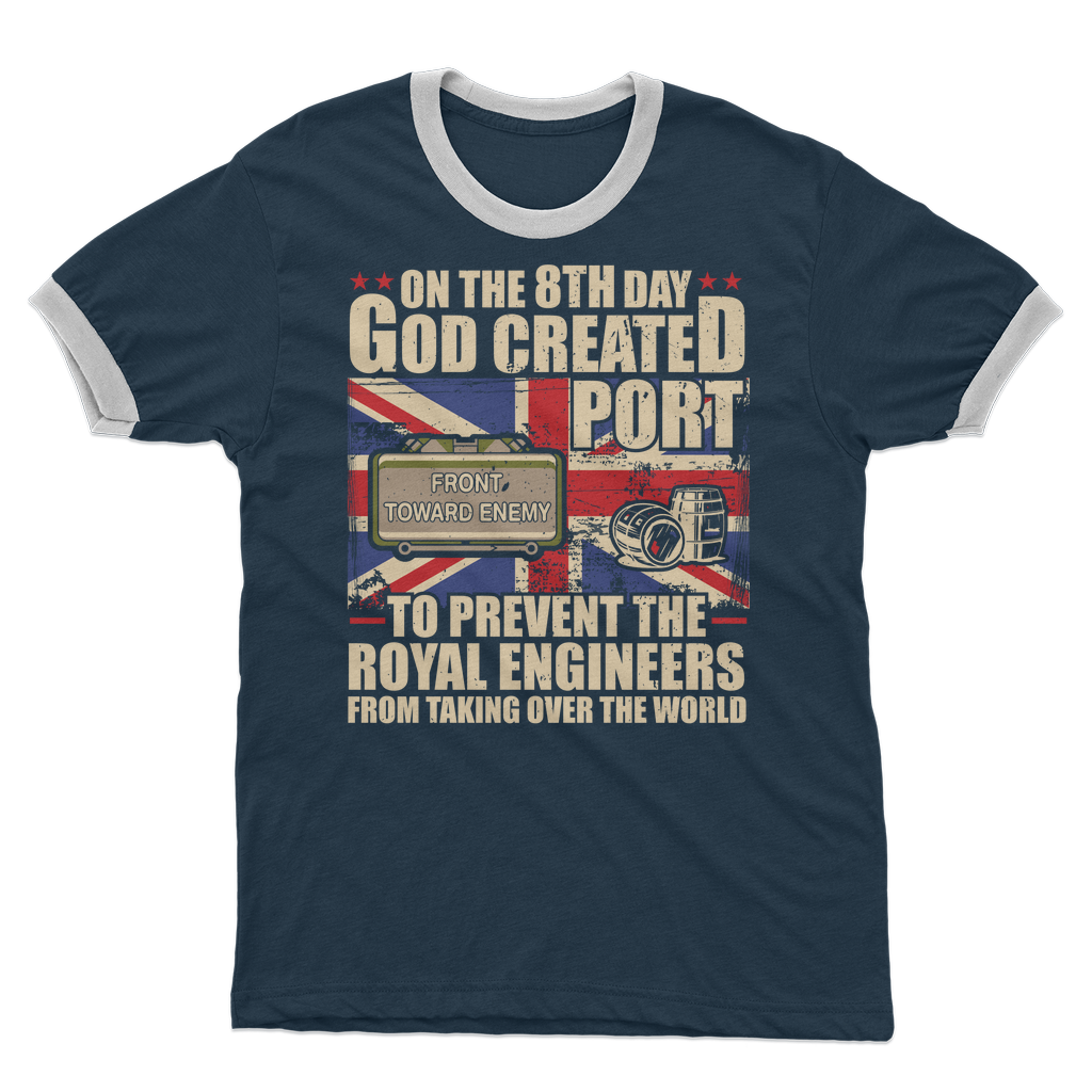 Royal Engineers Love Port Adult Ringer T-Shirt