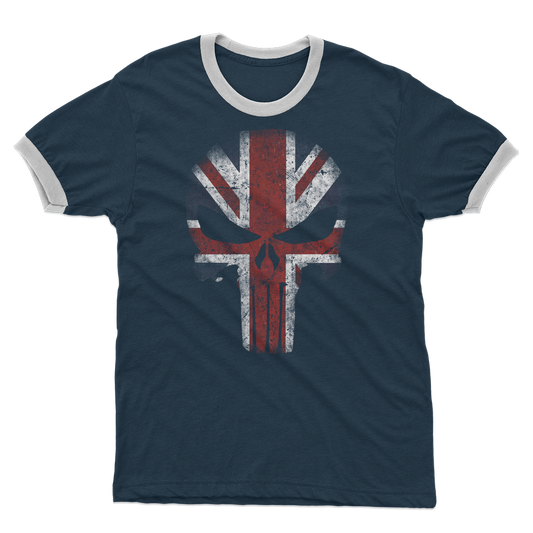 British Punisher Adult Ringer T-Shirt