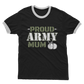 Proud Army Mum Adult Ringer T-Shirt