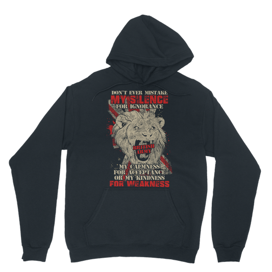 British Army - Don't Ever Mistake My Silence Classic Adult Hoodie