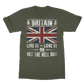 Britain - Live It Love It Or Get The Hell Out Classic Adult T-Shirt