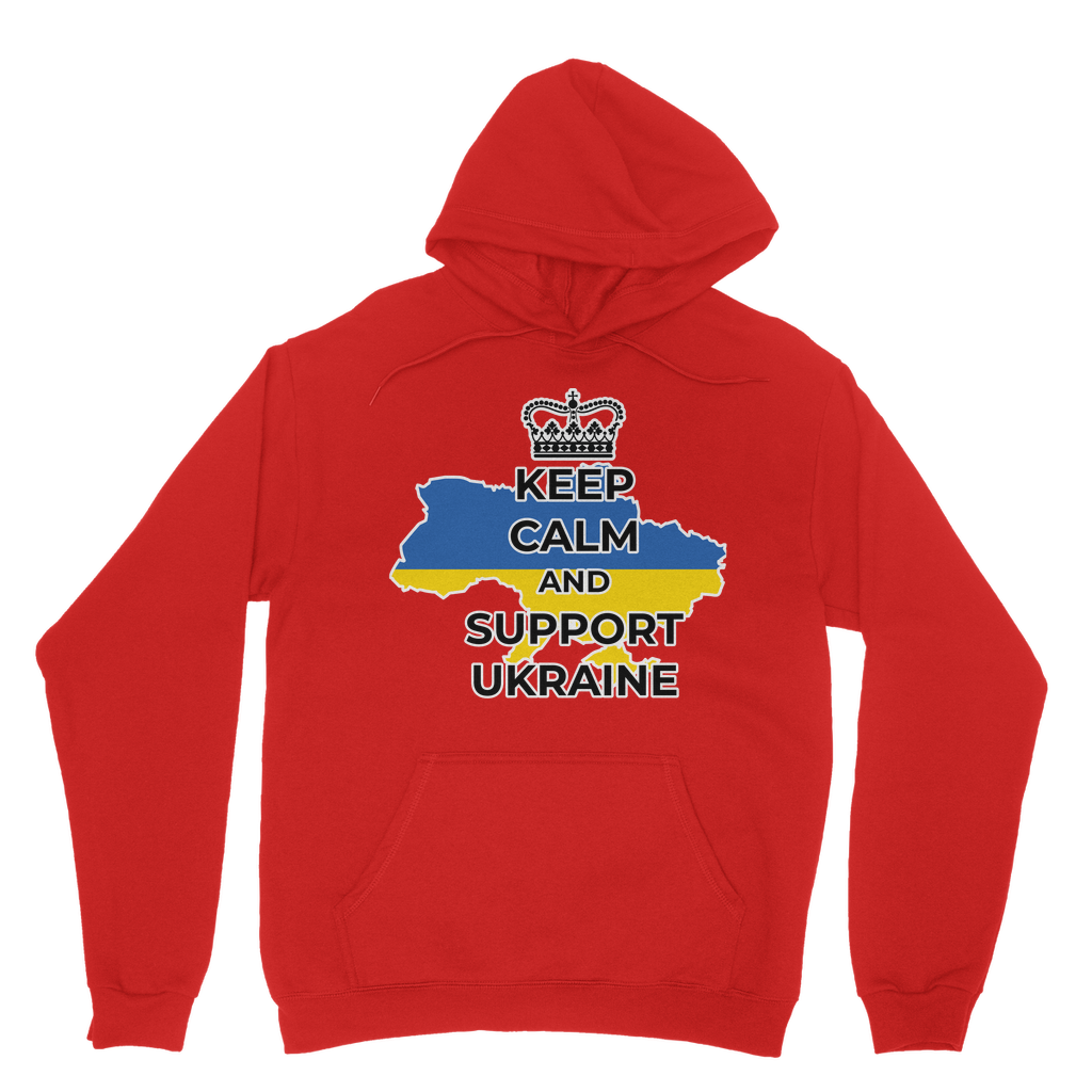 Keep Calm and Support Ukraine Classic Adult Hoodie