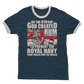 Royal Navy Loves Rum Adult Ringer T-Shirt