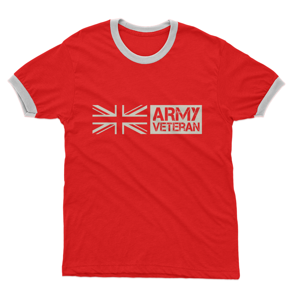 Army Veteran Adult Ringer T-Shirt