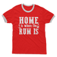Home Is Where The Rum Is Adult Ringer T-Shirt