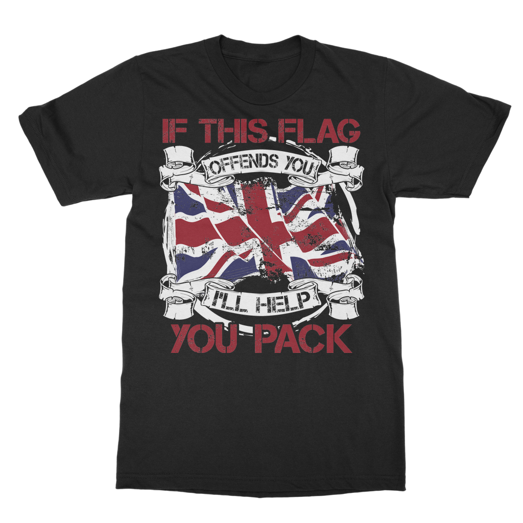 If This Flag Offends You I'll Help You Pack Classic Adult T-Shirt