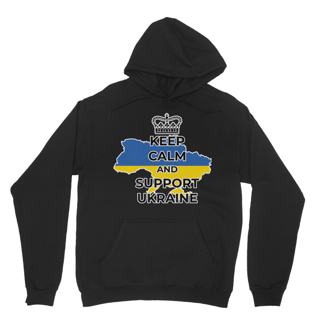 Keep Calm and Support Ukraine Classic Adult Hoodie