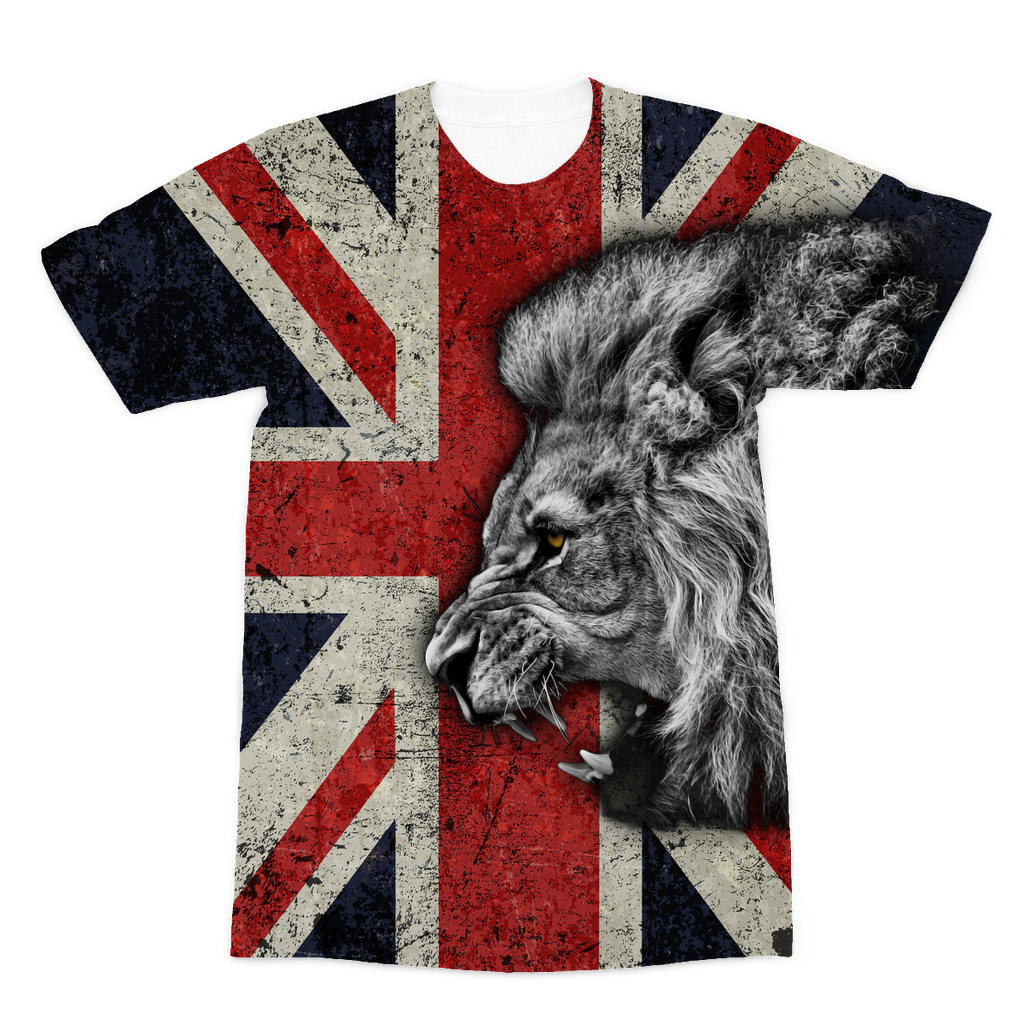 British Lion All Over Printed Premium Sublimation Adult T-Shirt