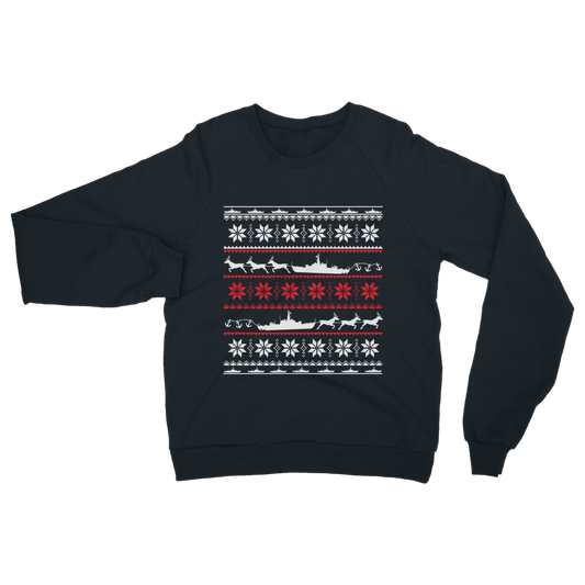 Navy Ship Christmas Classic Adult Sweatshirt