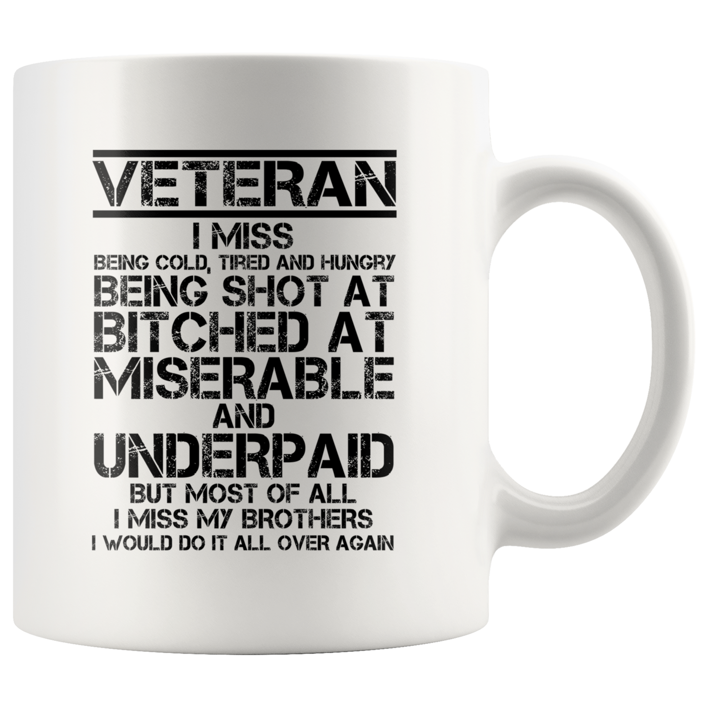Veteran - I Would Do It All Over Again Mug